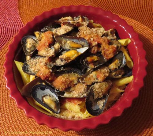 Gratin de moules, sauce arrabbiata de Messidor | Photo de Messidor