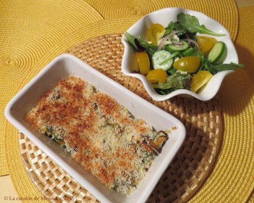 Gratins de moules et de pétoncles au cari de Messidor | Photo de Messidor