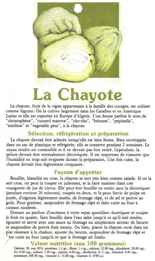 La chayote | Photo de PassionRecettes