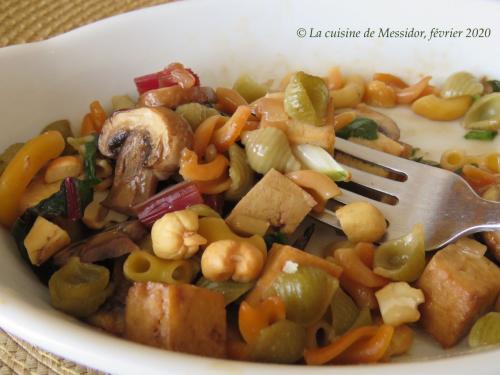 Macaroni chinois au tofu mariné + de Messidor | Photo de Messidor