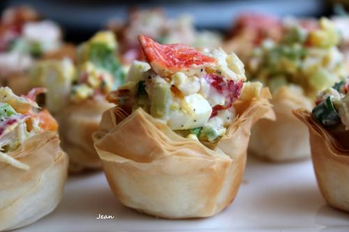 Mini-coupelles style gédilles aux oeufs et homard de Puce313 | Photo de Nell