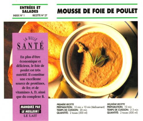 Mousse de foie de poulet de Bon Appétit | Photo de PassionRecettes