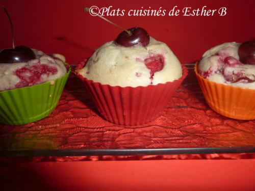 Muffins aux framboises et cerises de Esther B | Photo de Estherb