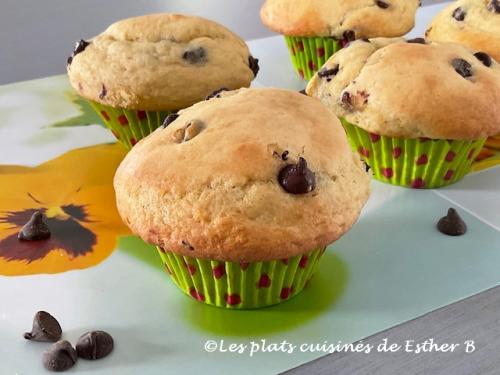 Muffins aux pépites de chocolat de Estherb | Photo de Estherb