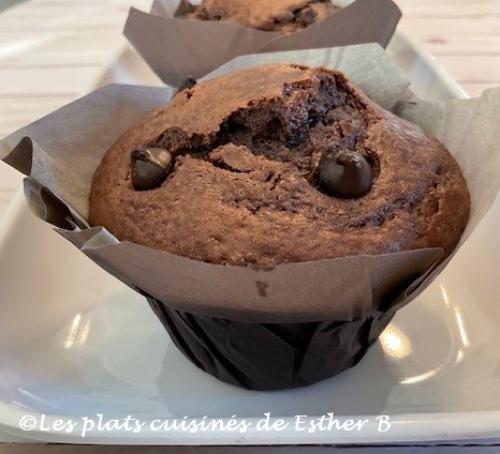 Muffins géants aux pépites de chocolat style boulangerie de Estherb | Photo de Estherb