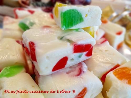 Nougat aux bonbons à la gelée (gumdrops) de Esther B | Photo de Estherb