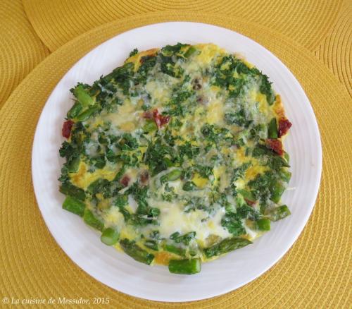 Omelette aux asperges + pain rapide au cheddar de Messidor | Photo de Messidor