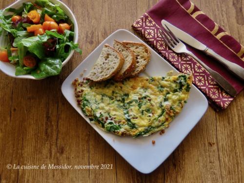 Omelette aux lentilles et aux épinards + de Messidor | Photo de Messidor