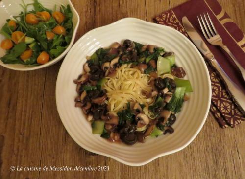 Pâtes aux escargots, sauce à l'orientale de Messidor | Photo de Messidor