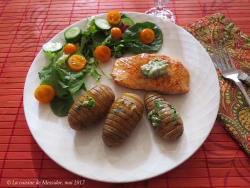 Pavés de saumon et pommes de terre à la japonaise + de Messidor | Photo de Messidor