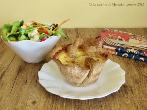 Petites quiches au thon en croûte de tortilla + de Messidor | Photo de Messidor