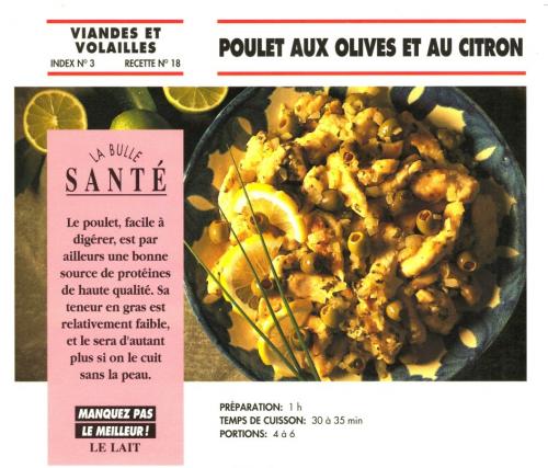 Poulet aux olives et au citron de Bon Appétit | Photo de PassionRecettes