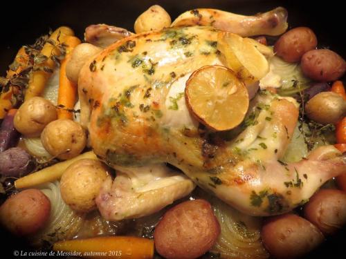 Poulet entier aux herbes d'automne de Messidor | Photo de Messidor