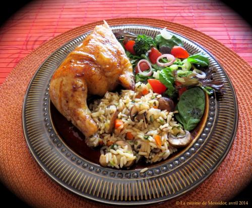 Poulet glacé à l'érable de Messidor | Photo de Messidor