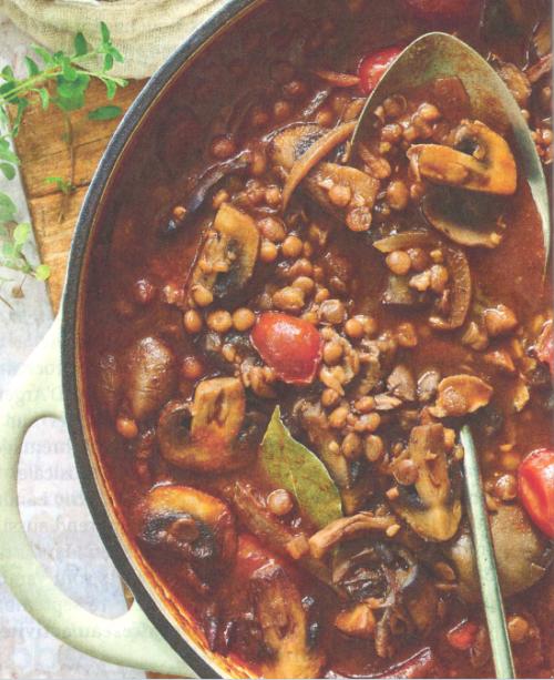 Ragoût de champignons et lentilles de Mélanie Marchand | Photo de PassionRecettes