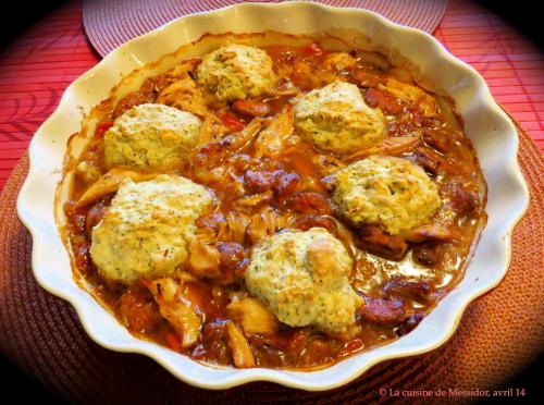 Ragoût de poulet aux saucisses et boulettes de pâte à l'italienne de Messidor | Photo de Messidor