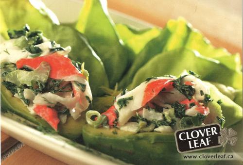 Salade au crabe et aux épinards de Clover Leaf | Photo de PassionRecettes