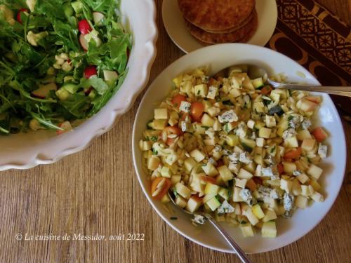 Salade d'orzo à la pomme et au bleu + de Messidor | Photo de Messidor