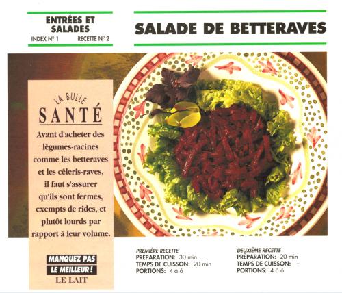 Salade de betteraves de Bon Appétit | Photo de PassionRecettes