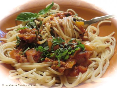 Sauce à spaghetti, façon ratatouille + de Messidor | Photo de Messidor