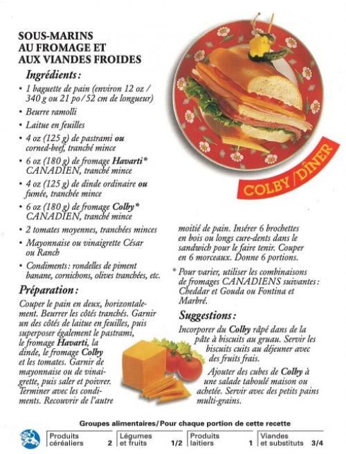 Sous-marins au fromage et aux viandes froides | Photo de PassionRecettes