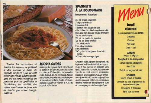 Spaghetti à la bolognaise au micro-ondes de Promex | Photo de PassionRecettes