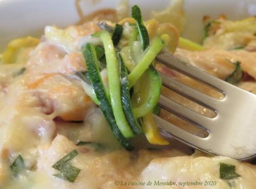 Spaghettis de courgette aux deux saumons + de Messidor | Photo de Messidor