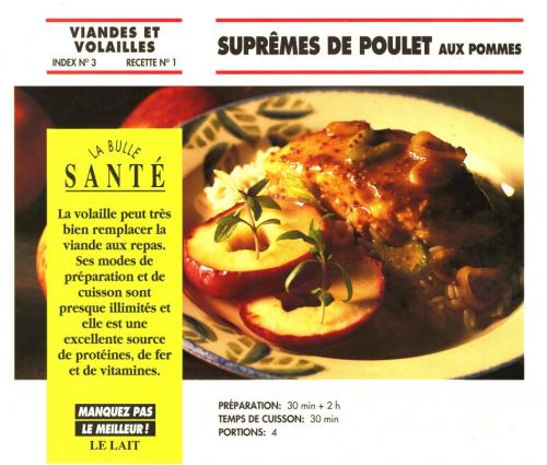 Suprêmes de poulet aux pommes de Bon Appétit | Photo de PassionRecettes