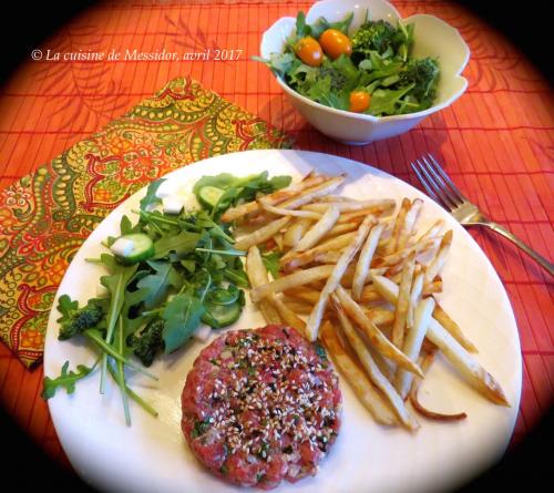 Tartare de boeuf à l'asiatique de Messidor | Photo de Messidor