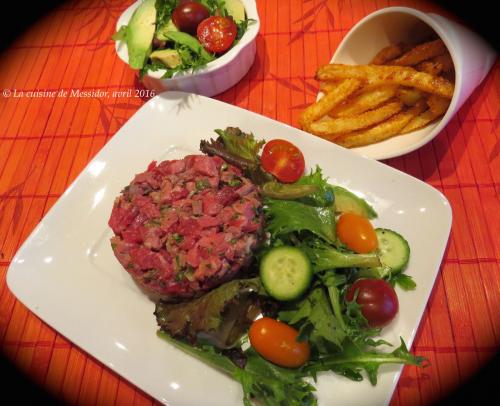 Tartare de boeuf sans façon de Messidor | Photo de Messidor