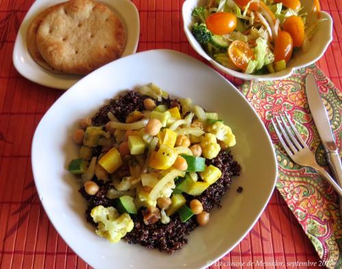 Assiette de quinoa à l'indienne de Messidor | Photo de Messidor