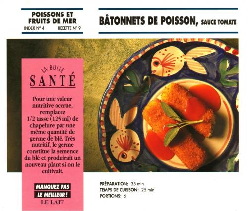 Bâtonnets de poisson, sauce tomate de Bon Appétit | Photo de PassionRecettes