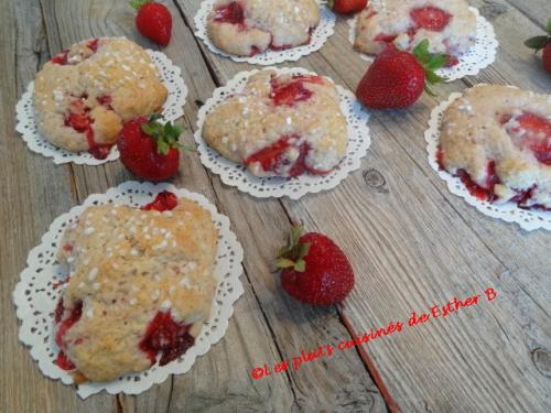 Biscuits shortcake aux fraises de Esther B | Photo de Estherb