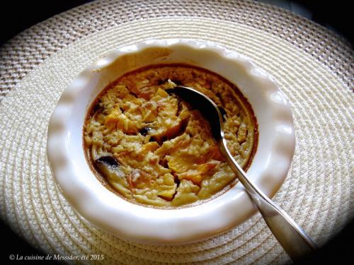 Clafoutis choco/nectarines de Messidor | Photo de Messidor