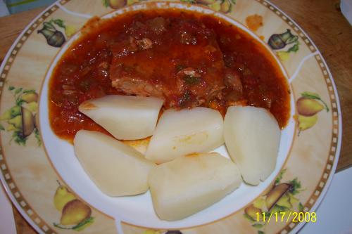 Côtelettes de porc aux tomates à la mijoteuse de Callyoe | Photo de Callyoe