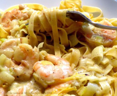 Crevettes au citron et au lait de coco sur pâtes + de Messidor | Photo de Messidor