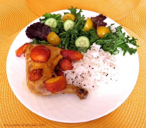 Cuisses de poulet aux nectarines de Messidor | Photo de Messidor