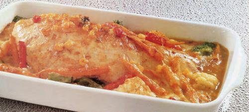 Dinde aux légumes gratinée de Qu'est-Ce Qu'on Mange | Photo de PassionRecettes