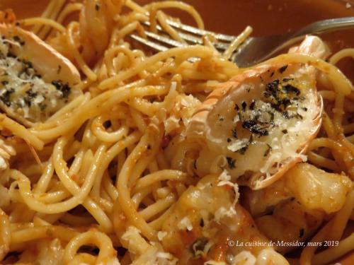 Duo de langoustines sur pâtes de Messidor | Photo de Messidor