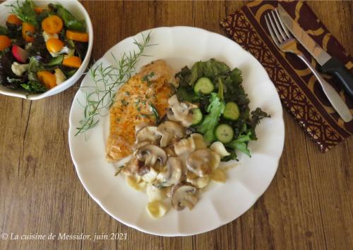 Escalopes de poulet, sauce crémeuse à l'estragon + de Messidor | Photo de Messidor