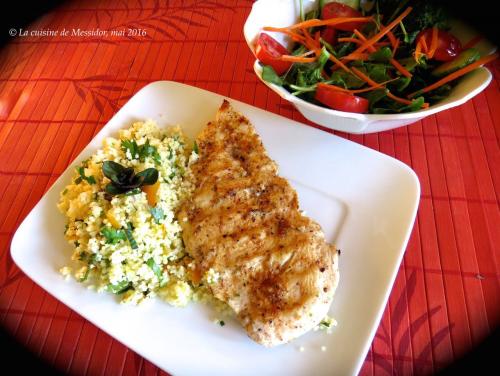 Escalopes grillées à la libanaise + taboulé express de Messidor | Photo de Messidor