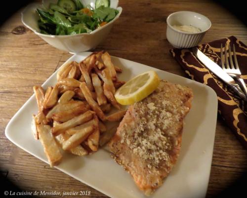 Filets de truite aux saveurs d'ananas + frites au four + de Messidor | Photo de Messidor