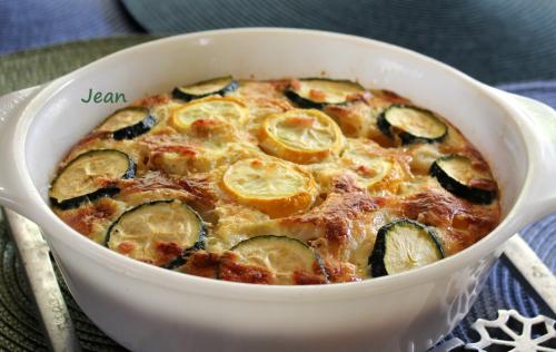 Flan de courgettes avec/ou sans jambon/lardon de Nell | Photo de Nell