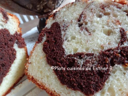 Gâteau marbré vanille, orange et chocolat de Esther B | Photo de Estherb