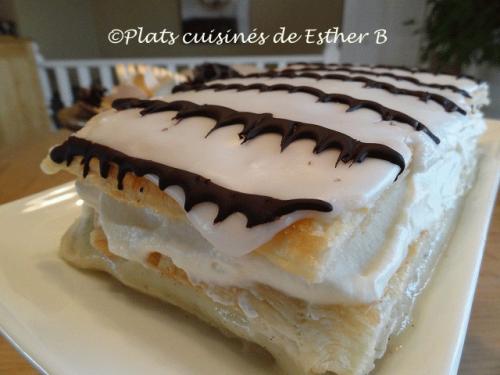 Mille-feuilles à la crème pâtissière et crème chantilly de Esther B | Photo de Estherb