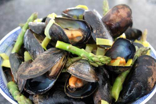 Moules délice et asperges de Nell | Photo de Nell