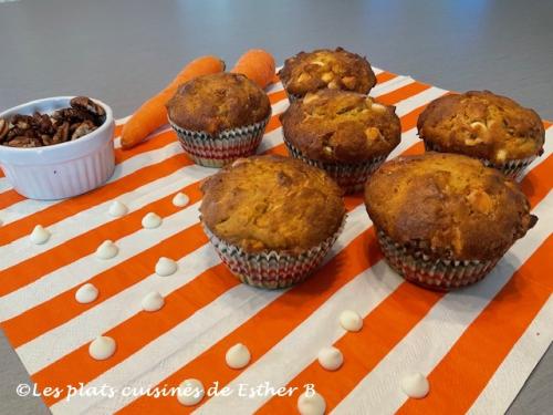 Muffins aux carottes et aux brisures de fromage à la crème de Estherb | Photo de Estherb