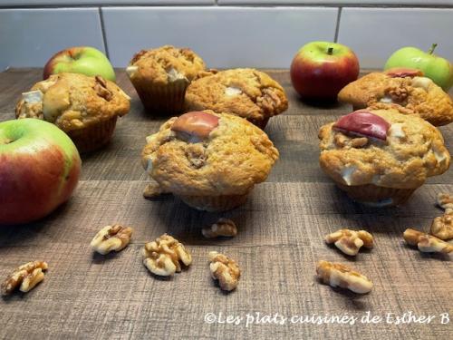 Muffins aux pommes, cassonade et noix de Estherb | Photo de Estherb