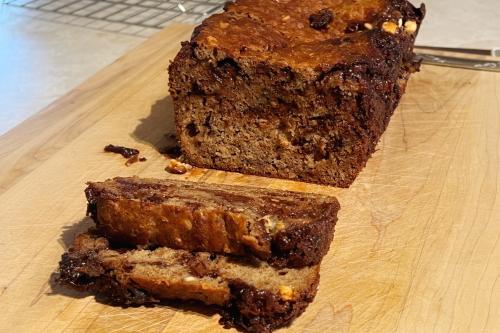 Pain aux bananes avec bran buds et pépites de chocolat de Mireille | Photo de Mireille