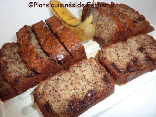 Pain aux bananes et au chocolat de mathieu darche (cake) de Esther B | Photo de Estherb